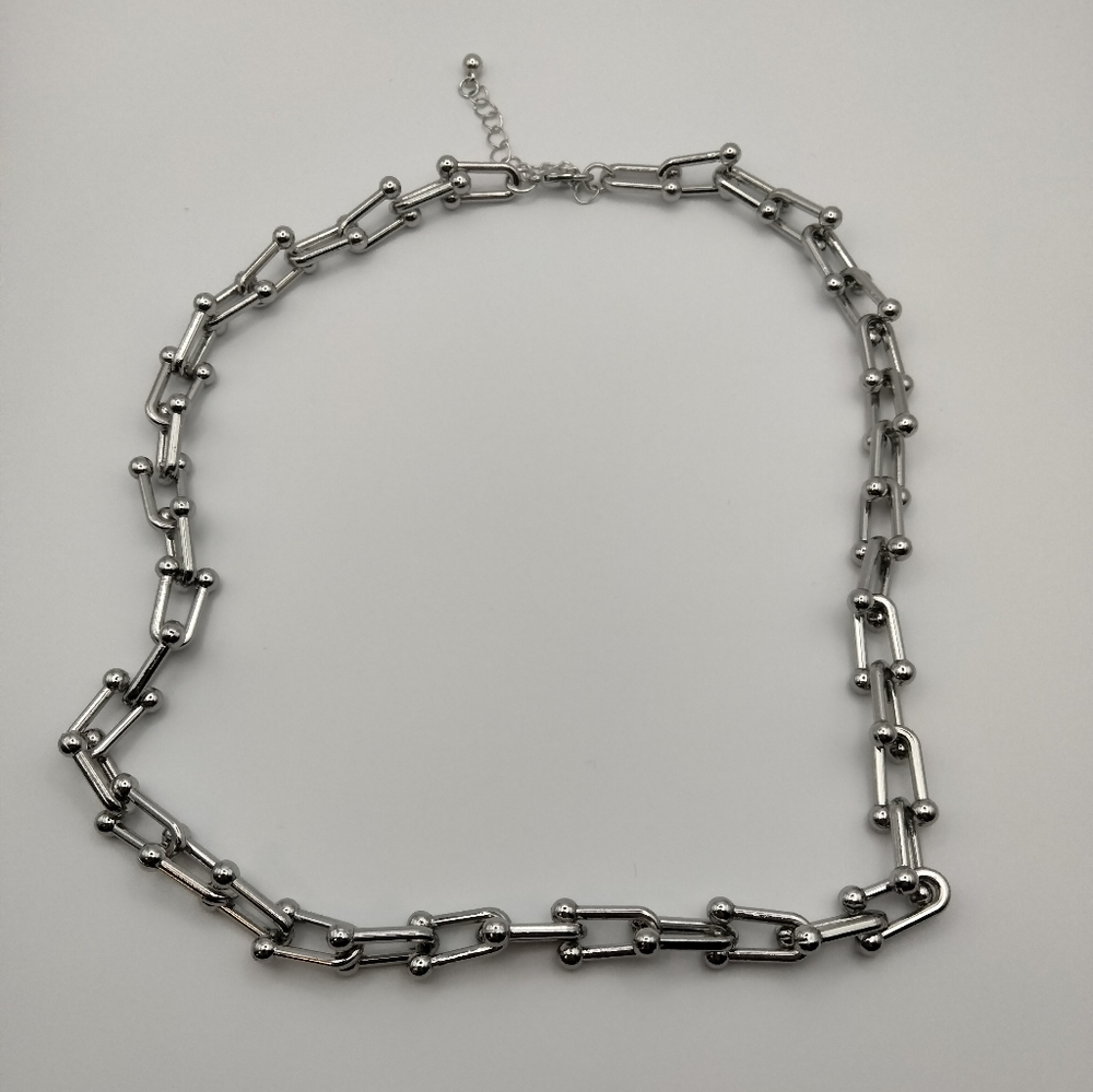 Punk Silver Chain - Necklace - Picture 3 of 7